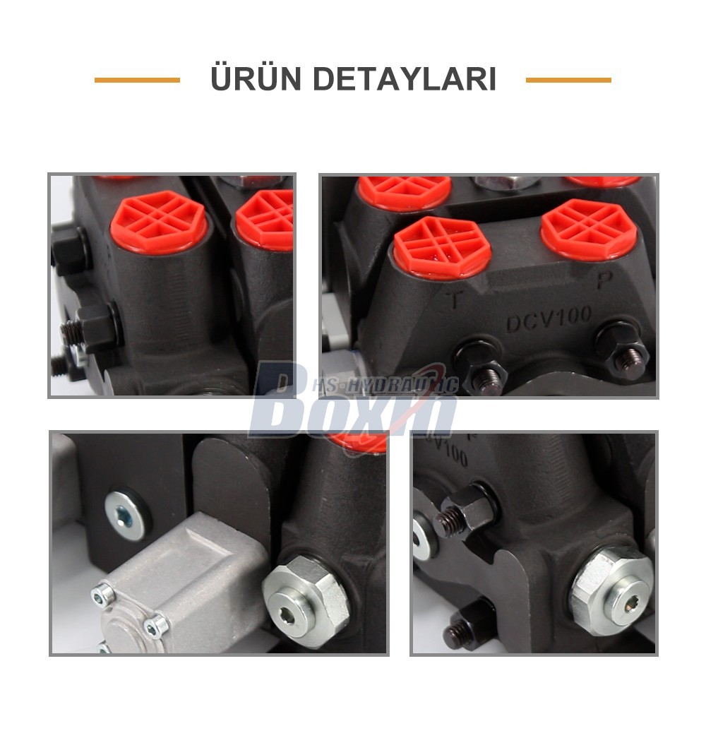 DCV100EMA-YT-JYT-J-K 2 Spool Sectional Directional Valve for Industrial Machinery